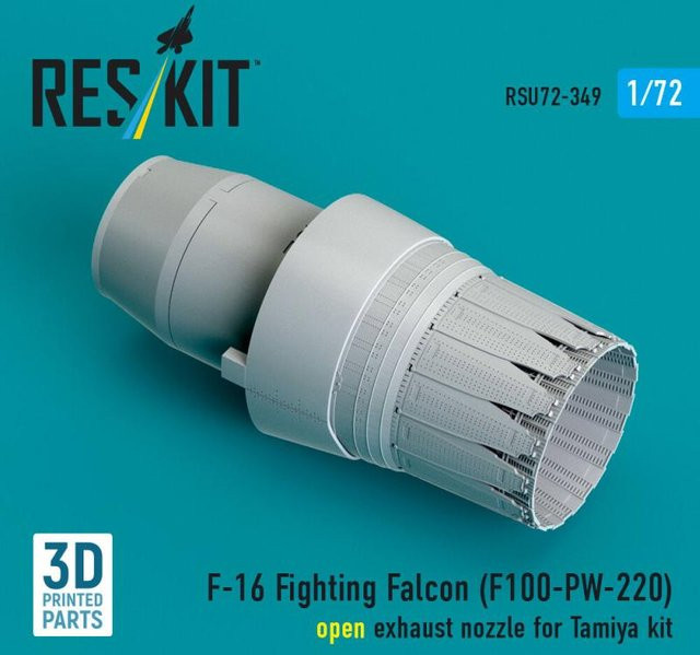 Tamiya F-16 Fighting Falcon, Open exhaust nozzle, 3D Printed - Bild 1