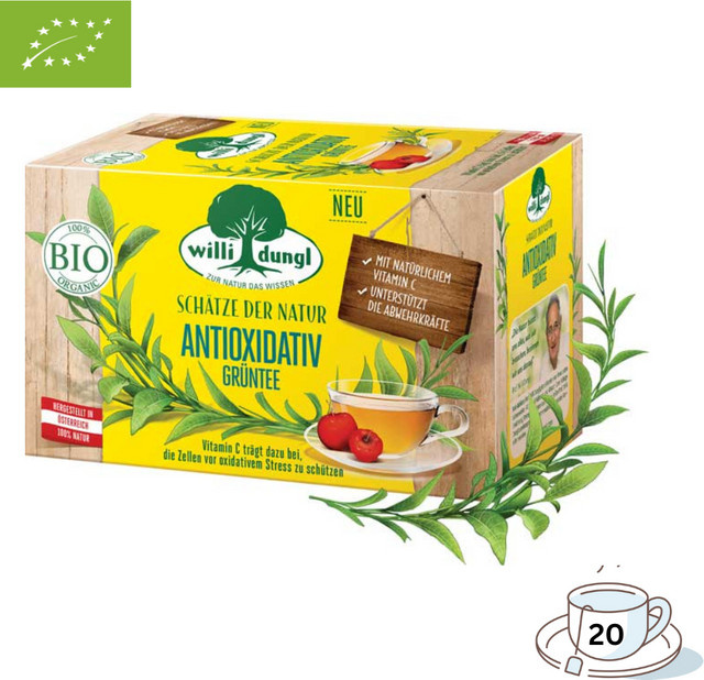 Willi Dungl Bio Tee, Bio-Grüntee, 20 Teebeutel - Bild 1