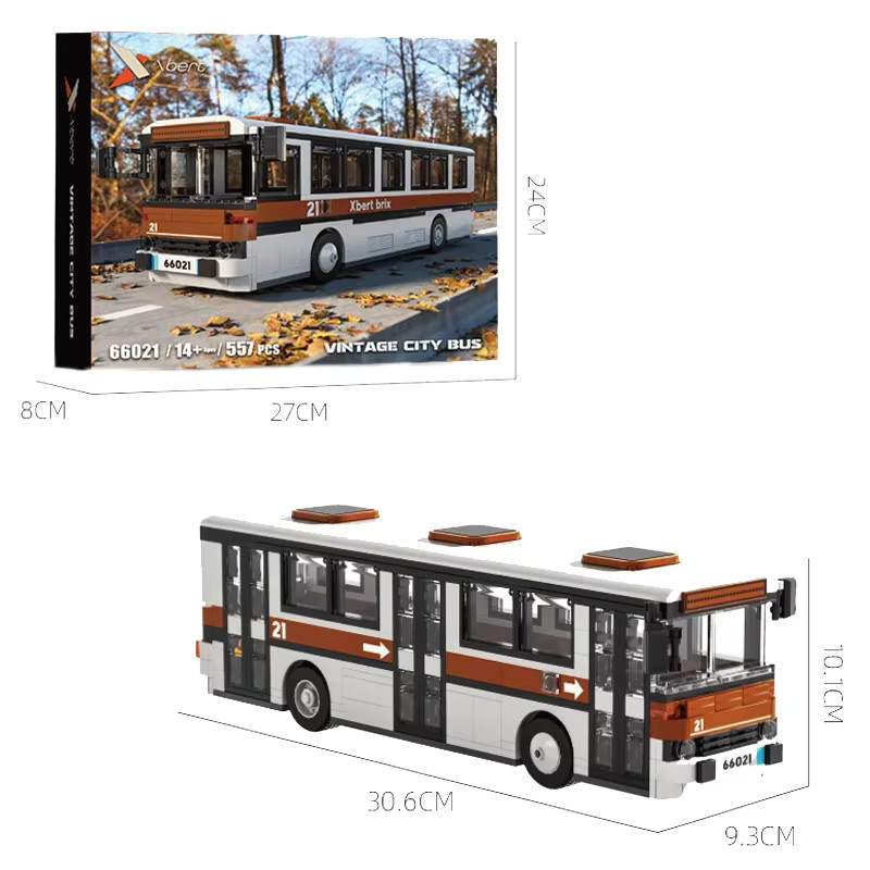 AMAZINGBLOKS Retro Stadt Bus, Bausteine, 552 Teile, ab 14 Jahre - Bild 2
