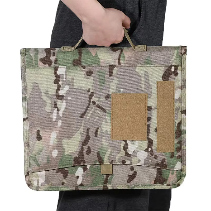 AOKALI Taktisches Notizbuch Multicam Camo mit Reißverschluss und Ringbuch-Funktion, wetterfestes Padfolio mit Loseblattpapier - Bild 1