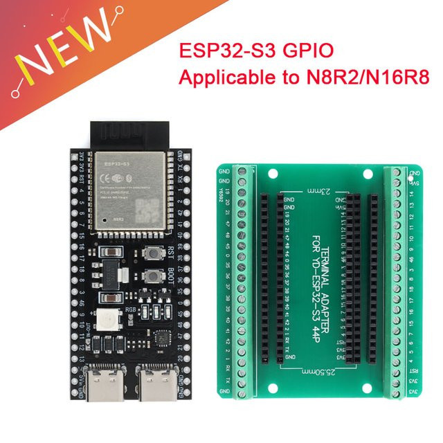 ESP32-S3-WROOM-1 Breakout Board Erweiterungsplatine mit 44 Pins, Entwicklungsmodul mit 2,4G WiFi und Bluetooth - Bild 1