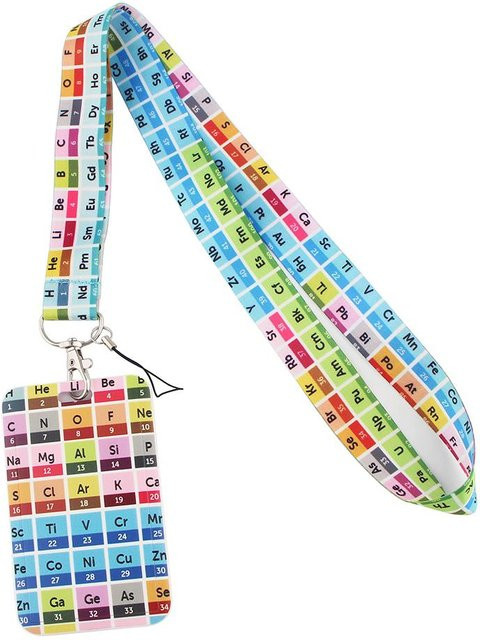 Yiran Furniture ID Badge Holder Lanyard mit Schlüsselanhänger für Chemie-Fachpass und Studenten in Multicolour - Bild 1