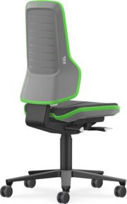 Bimos Stuhl Neon XXL mit Rollen in Grün, Skintec Flexband, Sitzhöhenverstellung und Sitztiefenverstellung, Belastbarkeit bis 180 kg - Bild 1