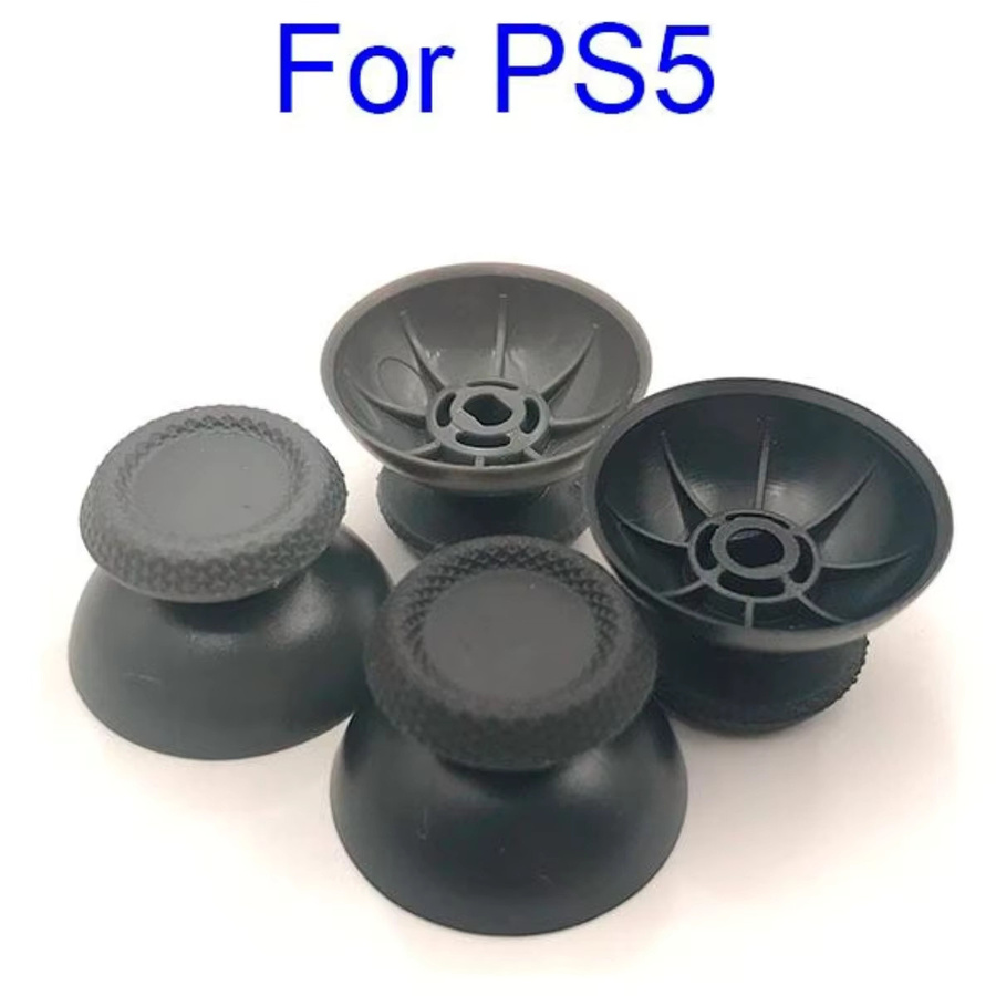 TECTINTER Ersatz-Joysticks für PS5 Slim und Pro Gamepads, Daumengriff-Kappen für PlayStation 5 Controller Zubehör, Schwarz - Bild 4