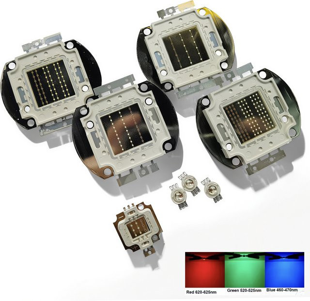 TiaoChongYi RGBW Hochleistungs-LED-Lichtchips SMD Diode in den Farben Rot, Grün, Blau und Weiß - Bild 1
