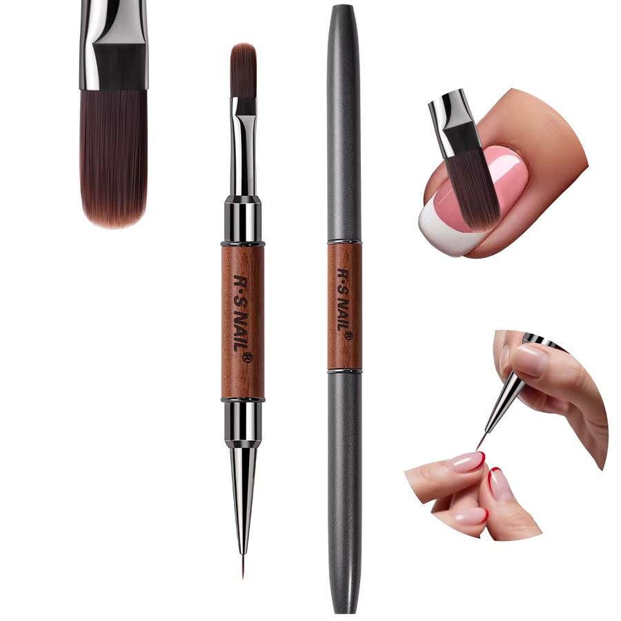 RSNAIL Doppelseitiger Nageldesign-Pinsel, Silikon-Schnitzstift - Bild 4