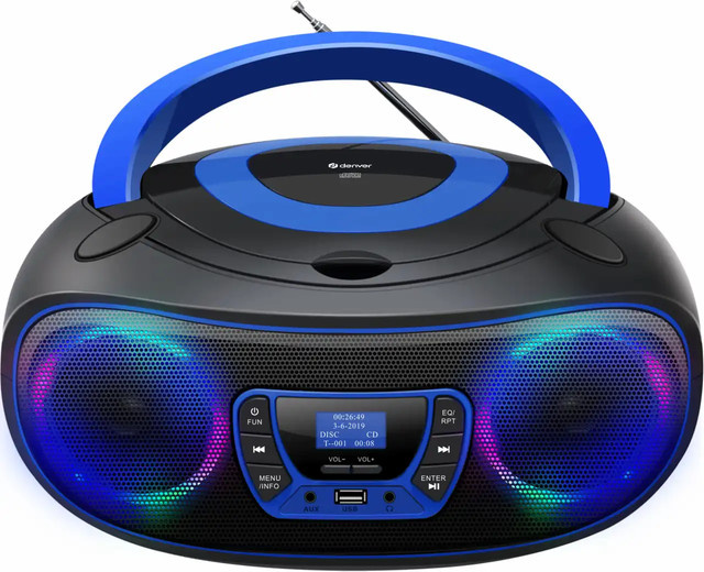 Denver Radiorekorder mit CD-Spieler TDB-212 in Blau - Bild 1