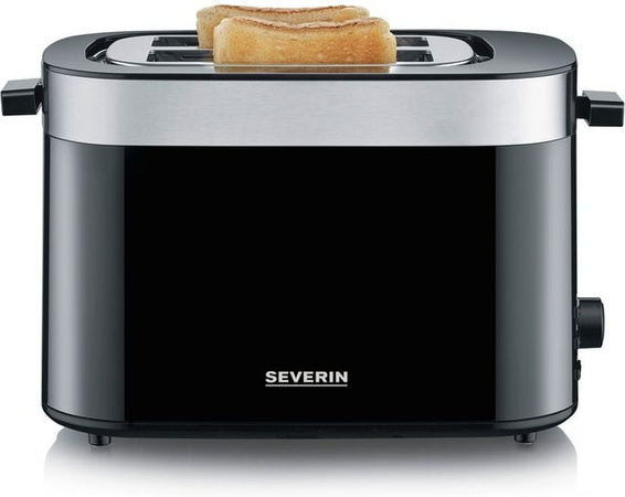 Severin Toaster AT 9364 aus Edelstahl in Schwarz mit 800 Watt