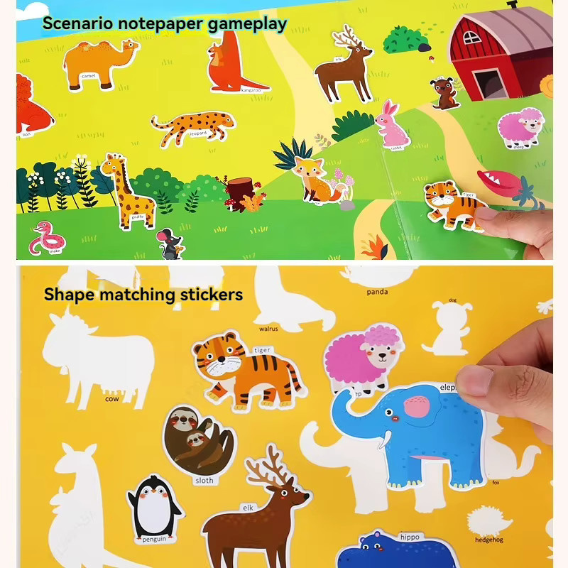Hopk Wiederverwendbares Aufkleberbuch für Kinder mit LKW-Motiven in Mehrfarbig - Bild 2