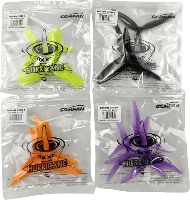 Qianfeng 51433 Pulp 3,5-Zoll-Dreiflügel-Rennpaddel, Orange, Bunt / Mehrfarbig, Kunststoff - Bild 1