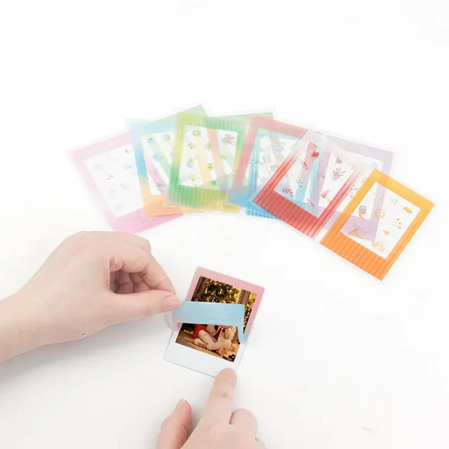 10er Set kreative Polaroid Foto Randsticker in Multicolour für deine DIY Dekoration, 3 Zoll, rechteckig - Bild 1