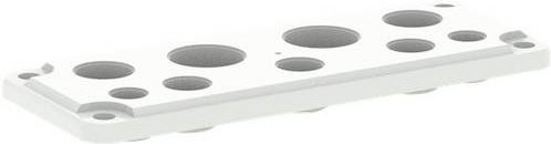 ABB YMF-MB10862 Kabelflansch-Set für Kunststoffgehäuse II/C-Flansch in Weiß - Bild 1