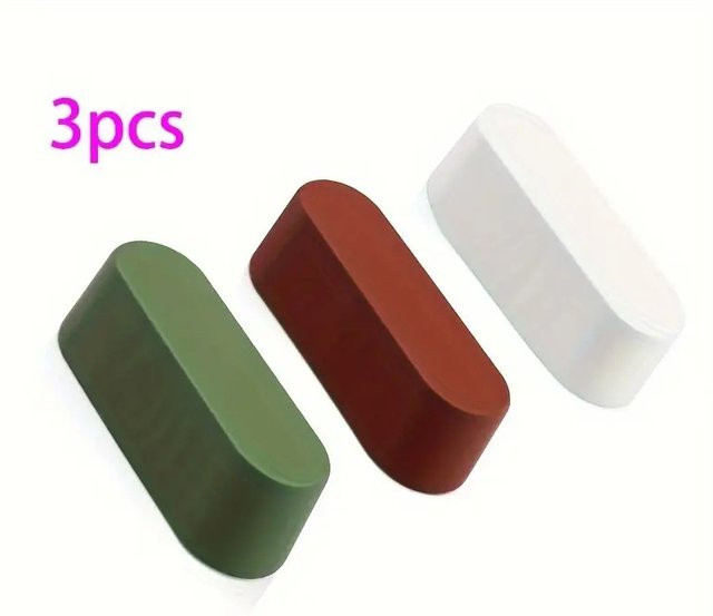 SLADE 3-teiliges Metall-Polierpaste-Set für Edelstahl und Aluminium, Farben: Weiß, Rot, Grün, 3 x 30 g - Bild 1
