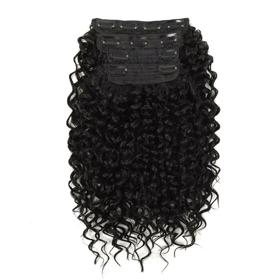 Booming Hair Afro Kinky Wave Clip In Haarverlängerungen, 4 Stück, 190 g - Bild 2