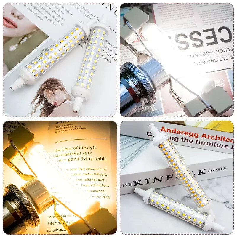 LATTUSO R7S LED Lampe Warmweiß 220V Energiesparende Mais Licht Glühbirne Ersatz für Halogen - Bild 3