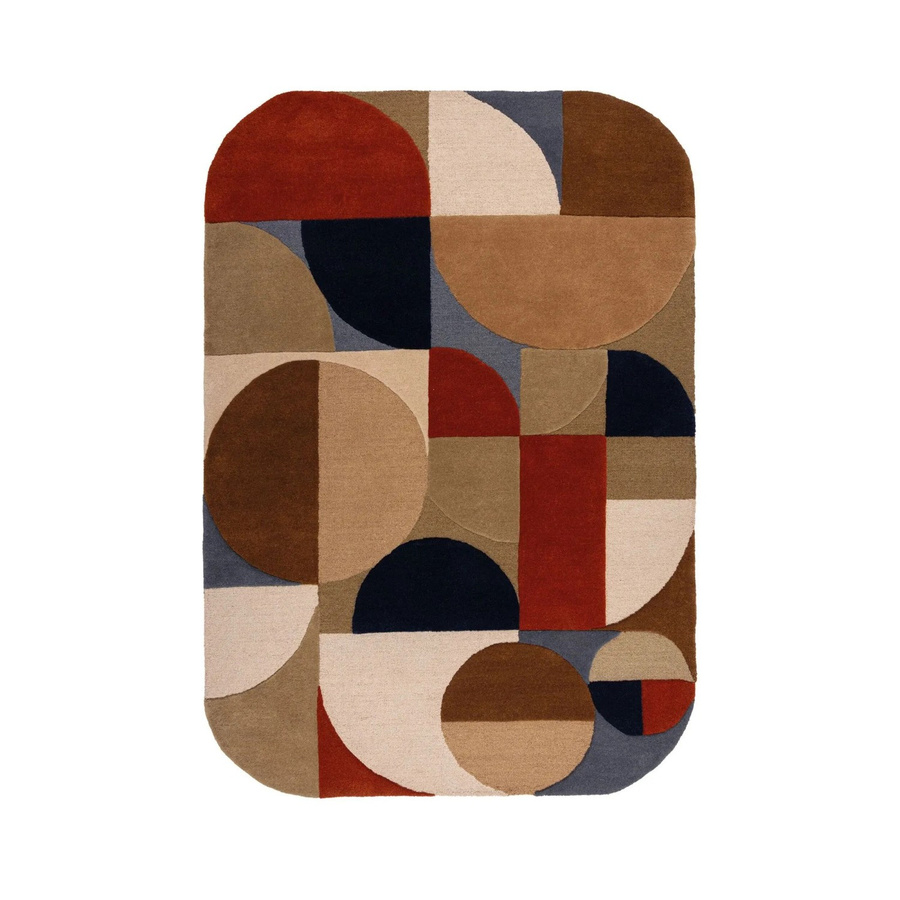 Flair Rugs Wollteppich Mia Arch in Terracotta und Multicolour mit High-Low-Effekt, B: 160 cm, T: 230 cm - Bild 2