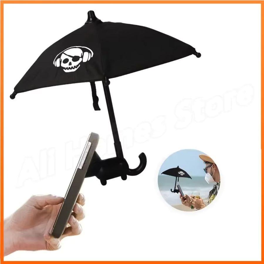 XMSJ Sonnenschutz-Handyhülle mit Schweinchen-Motiv und integriertem Blendschutz sowie Saugnapf-Ständer - Bild 4