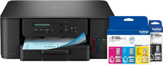 Brother DCP-T580DW Inkjet Multifunktionsdrucker mit Wi-Fi und Ethernet inklusive einem Satz Ersatztintenflaschen - Bild 1
