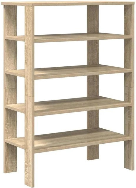 vidaXL Schuhregal Sonoma-Eiche in Braun aus Holzwerkstoff, B/T/H: 61 x 32 x 87,5 cm - Bild 1