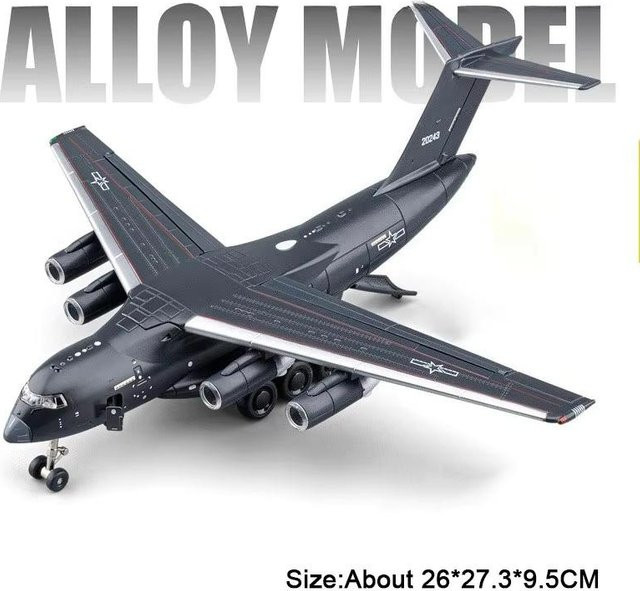 Linyi toy car Y-20 Transportflugzeug, Modell, 1:180, mit Sound und Licht, ab 14 Jahren - Bild 1