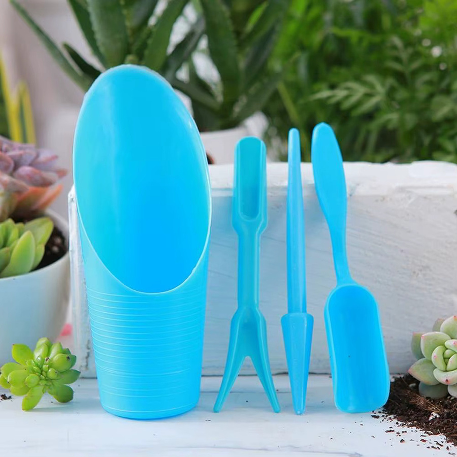MeatPlant Set aus 4 langlebigen Mini-Gartenpflanzwerkzeugen aus Kunststoff in Grün - Bild 3