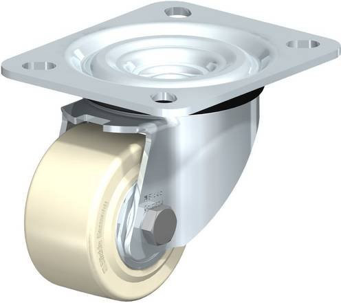 Blickle L-GSPO 60K Lenkrolle aus verzinktem Stahl mit Rad-Durchmesser 60 mm und einer Tragfähigkeit von 250 kg in Silber - Bild 1