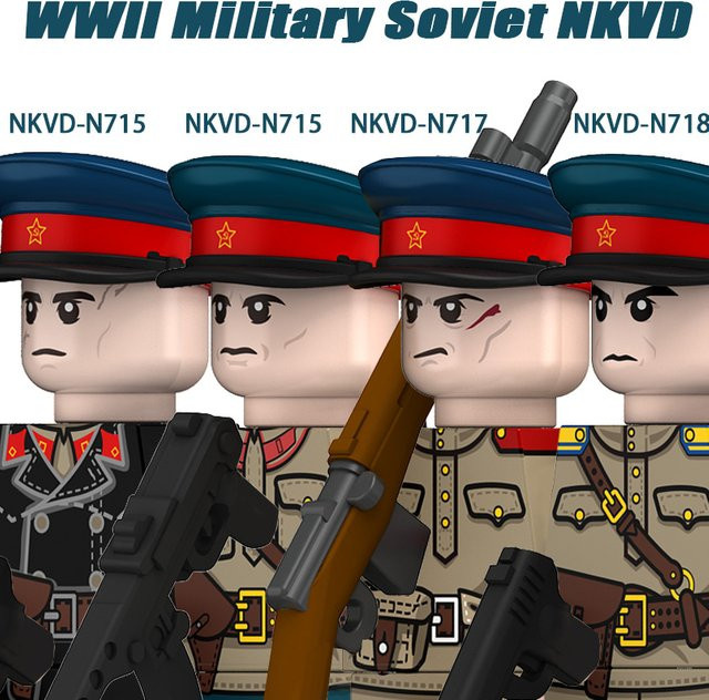 BRICKPANDA WW2 Sowjetische Rotarmee Soldaten Figuren, Militär, Kunststoff - Bild 1