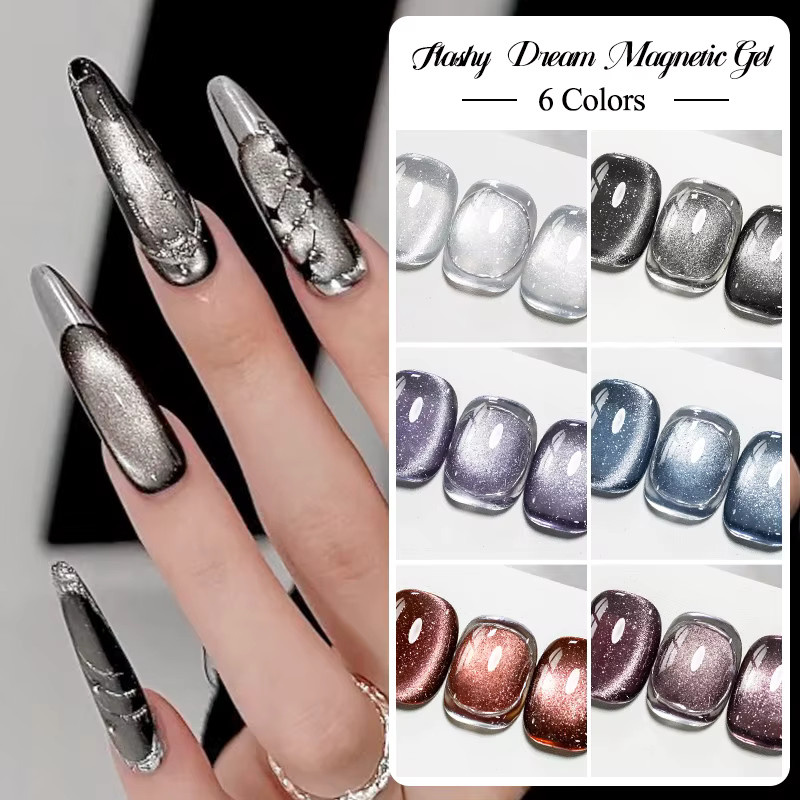 MEET ACROSS Flashy Dream Cat Magnetischer Gel Nagellack Glitter, 7 ml - Bild 2