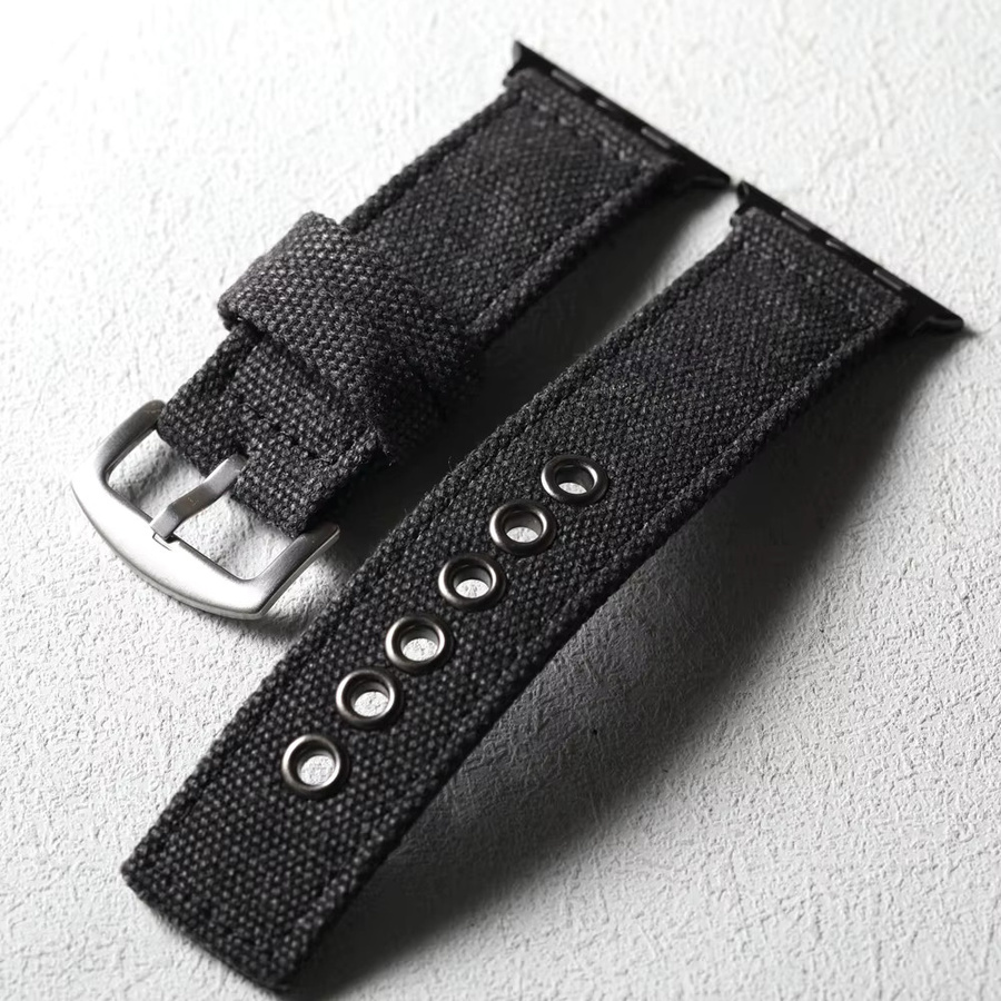 Raystray Uhrenarmband Canvas, Schwarz, Herren - Bild 2