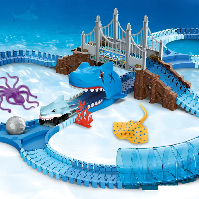 RTBXF Shark Rail Auto, Unterwasser Welt, Puzzle, Meerestiere, Bunt / Mehrfarbig - Bild 3