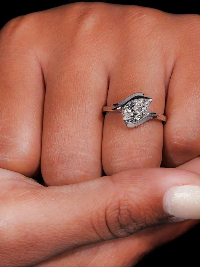 Ring 925 Silber, Zirkonia, Damen - Bild 2