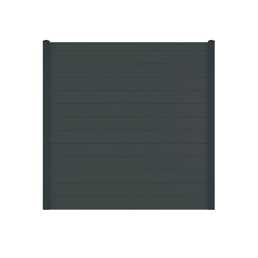 Vidual Sichtschutzzaun Snap 140 aus Aluminium in Anthrazit, blickdicht, zum Aufdübeln, Höhe: 175 cm, Breite: 537 cm - Bild 2