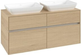 V&B Waschtischunterschrank Collaro für 2 Waschbecken in Nordic Oak, B/T/H: 120 x 54,8 x 50 cm - Bild 1