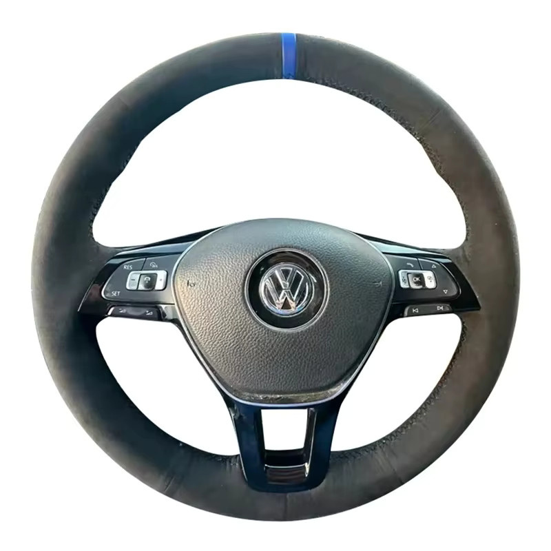 GNUPME Auto-Lenkradbezug in Schwarz für Volkswagen VW Amarok T6 California Caravelle Kombi Multivan Transporter Golf Mk7 Sharan Polo Jetta - Bild 4