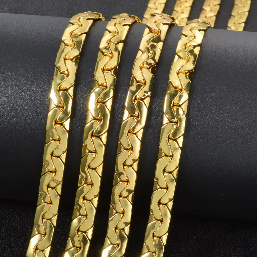 Sny Halskette, 750 Gold, Schlangenkette, Unisex - Bild 4