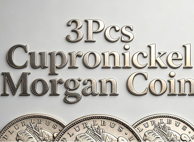 Enjoyer Kupfernickel Morgan-Münzen, 3-teiliges Set, Magie-Zubehör - Bild 1