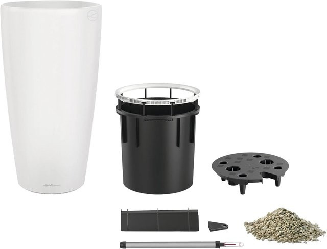 Lechuza Pflanzgefäß Rondo Premium 40 in Weiß Matt mit Ø 40 cm - Bild 1