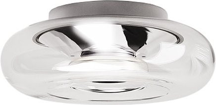 Serien Lighting Don Ceiling XS LED-Deckenleuchte in Silber und Grau mit transparentem Glasschirm, dimmbar und warmweiß (3000K) - Bild 1