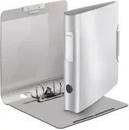 Leitz Ordner Active Style Lever Arch aus Kunststoff DIN A4 in Weiß und Silber mit 65 mm Rückenbreite - Bild 1