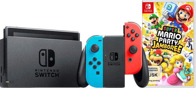 Nintendo Switch Mario Party Jamboree Rot/Blau - Bild 1
