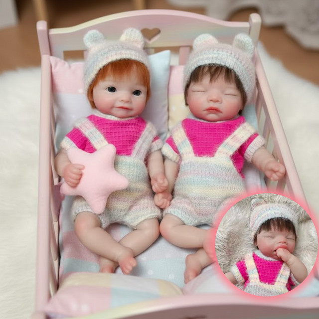 CatDoneca Reborn Mädchen Puppen, Silikon, 1-teiliges Set - Bild 1