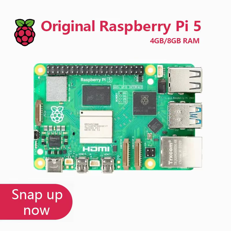 Raspberry Pi 5 Arm-Board mit Cortex-A76, PCIe, Gigabit Ethernet und USB 3.0 für Python-Programmierung - Bild 2