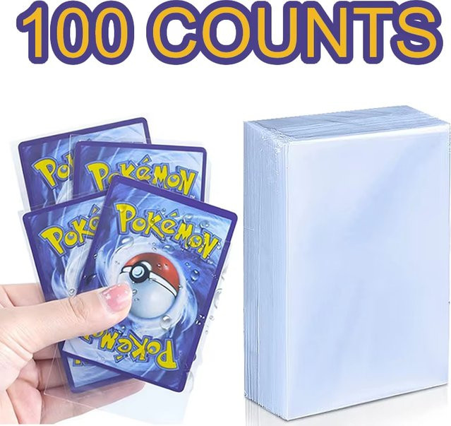 XDR Kartenhüllen, transparent, 100/300 Stück, für Pokémon, Sport-Sammelkarten - Bild 1