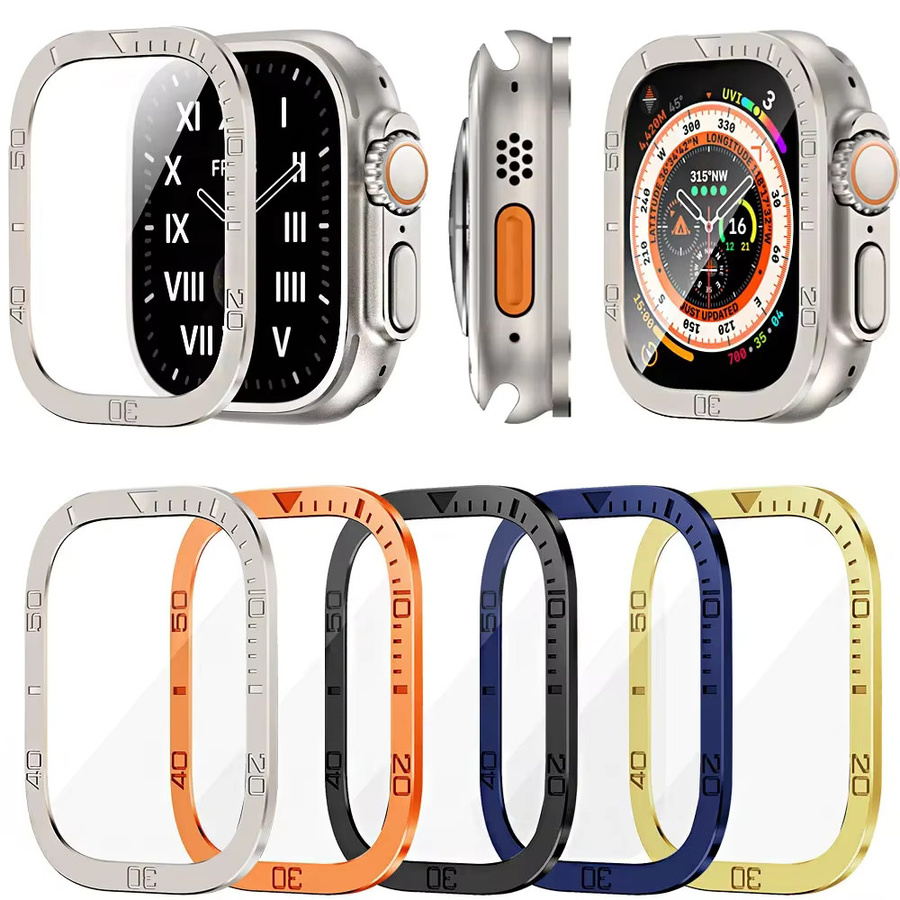 Apple Displayschutzfolie für Apple Watch Ultra, Edelstahl, Silber - Bild 3