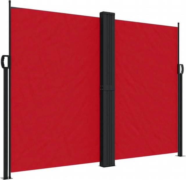 Ausziehbare Seitenmarkise von furnicato in Rot aus Polyester, Breite: 1200 cm, Höhe: 180 cm - Bild 1