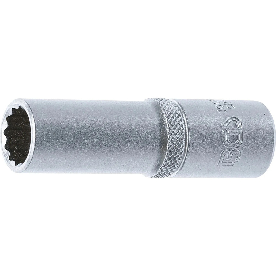 BGS Steckschlüssel-Einsatz Zwölfkant tief 10664, Antrieb 1/2 Zoll, Schlüsselweite 14 mm, Farbe Silber - Bild 2