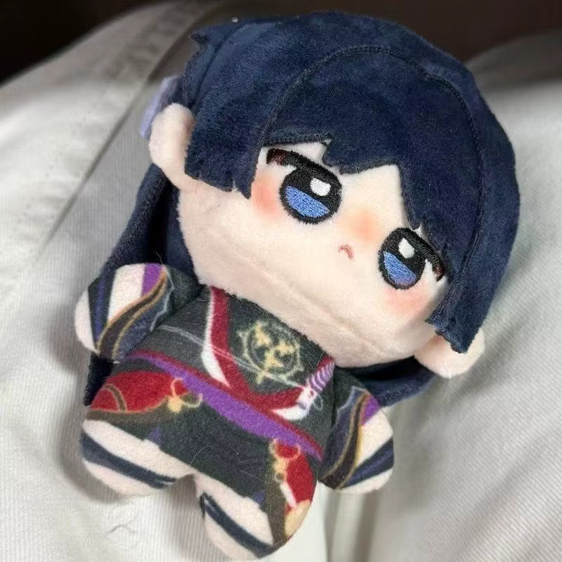 Genshin Impact Wanderer Scaramouche Plüschpuppe, Mini-Baumwollpuppe Schlüsselanhänger, Bunt / Mehrfarbig - Bild 3