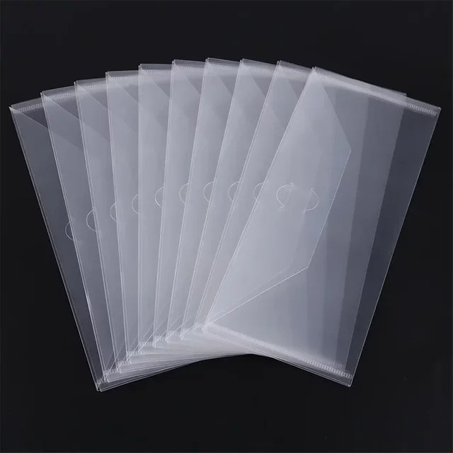 10 Stück transparente Kunststoffplatten als Aufbewahrungsblätter für Stempel und Slimline-Stanzformen zum Basteln und Sammeln - Bild 1