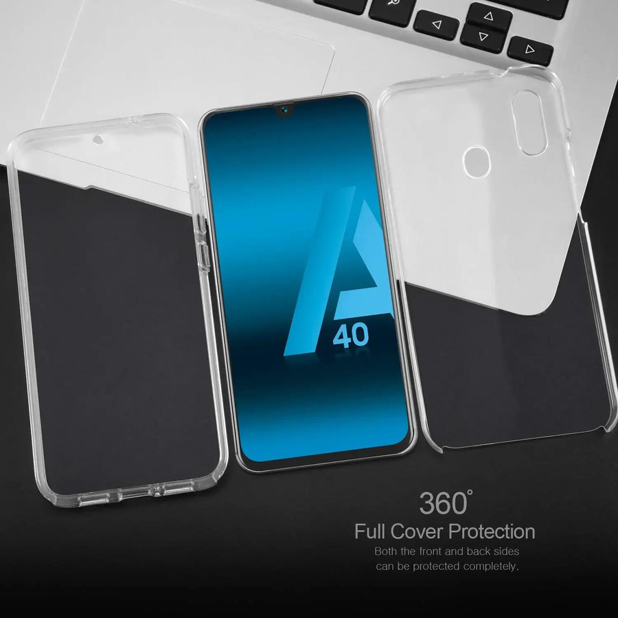 Transparente 360 Grad Ganzkörper Schutzhülle für Samsung Galaxy A34 5G - Bild 3