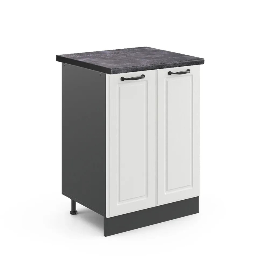 Vicco Küchenunterschrank R-Line Landhaus Weiß und Anthrazit B/T/H: 60 x 60 x 81,6 cm - Bild 2